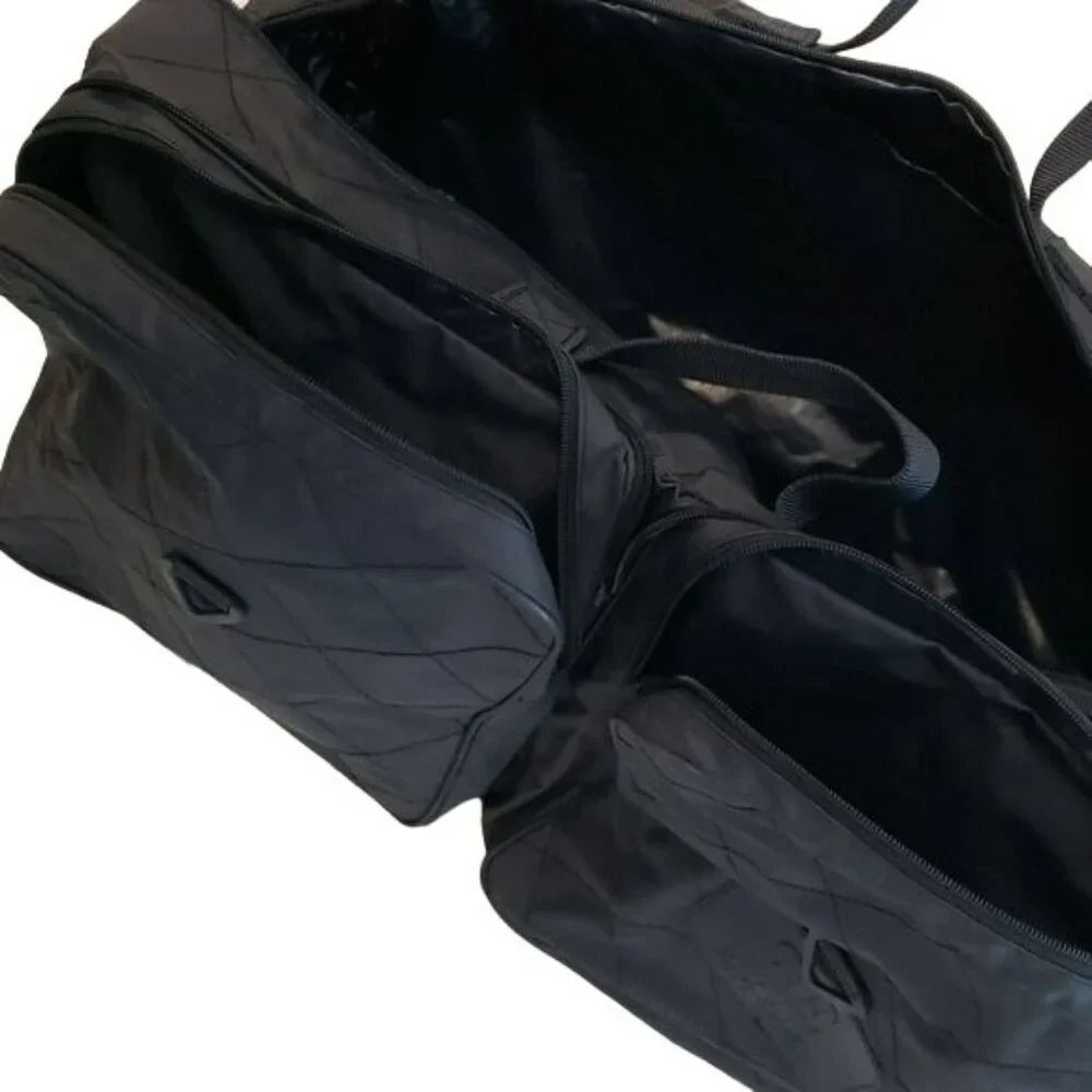Vintage ESCADA Pour Homme Duffle Travel Bag Gym Bag Navy Blue
